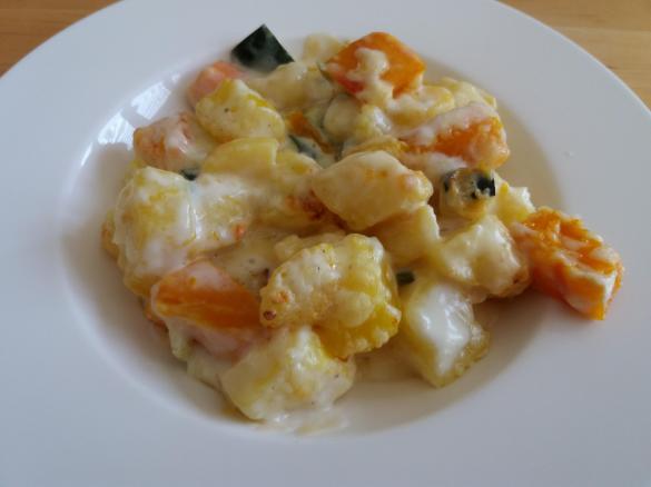 Rustikaler Kürbisauflauf