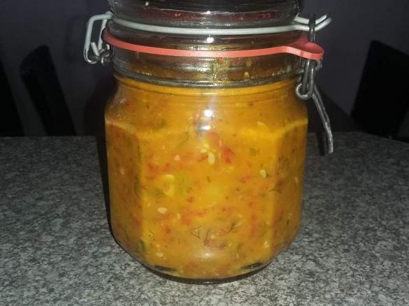 Zucchini Sauce warm oder kalt, von russische Buch