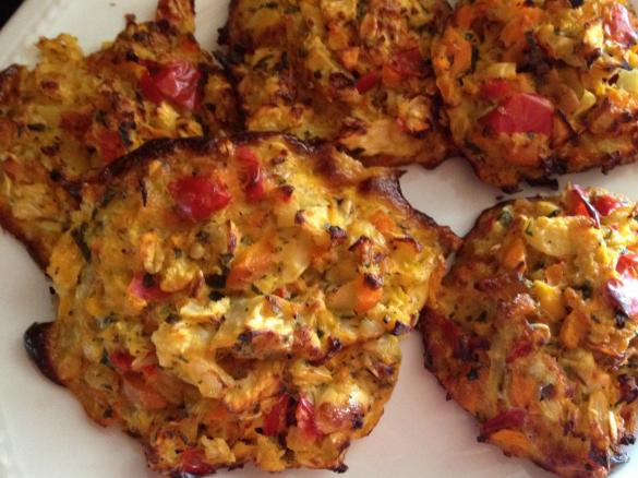 Variation von Gemüsefrikadellen 