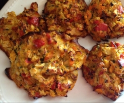 Variation von Gemüsefrikadellen 