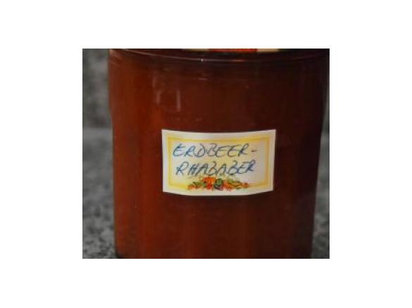 Erdbeer-Rhabarber-Marmelade