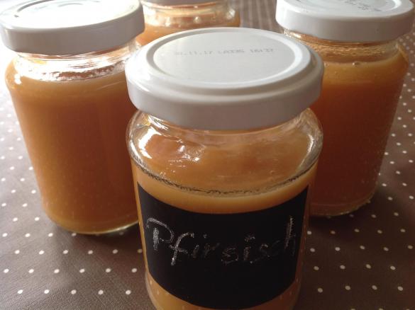 Pfirsischmus / Pfirsisch Kompott - ohne Zucker - lecker!