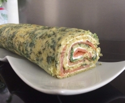 Spinat-Lachs Rolle ohne Teig !