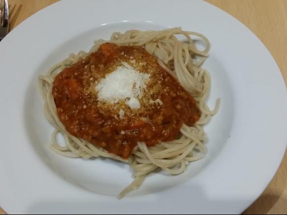 Variation Grünkern Bolognese