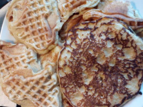 Bananen Pfannkuchen/Waffeln Leckere Rersteverwertung