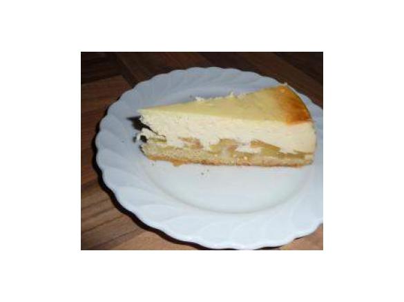 Käsekuchen mit Äpfel