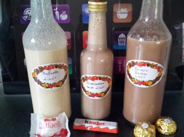 Raffaello / Ferrero Rocher / Kinderschokolade Likör