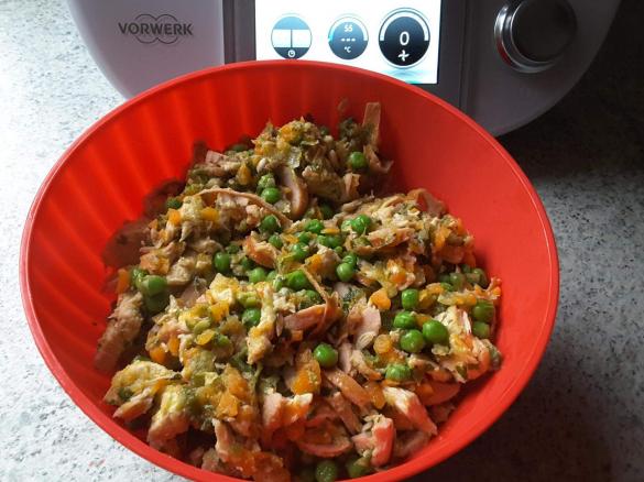 Hähnchenbrustfilet mit Erbsen☺