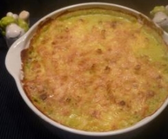 Bärlauch Auflauf mit Nudeln