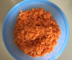 Variation von Karottensalat mit Joghurt