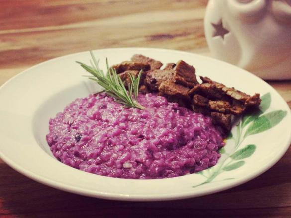 Rotkohl-Risotto
