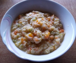 Zucchini-Karotte mit Geflügel