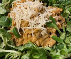 Variation All in One Nudeln mit Champignons in Rahmsosse