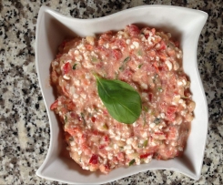 Frischkäse mit Gemüse