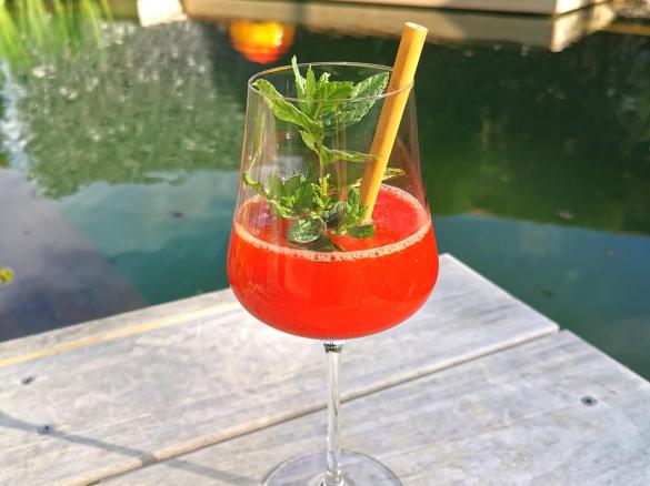 Fruchtig frischer Erdbeer-Cocktail