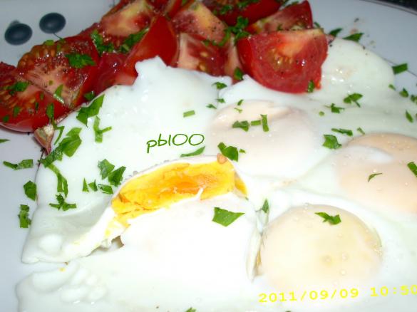 Spiegeleier gedämpft