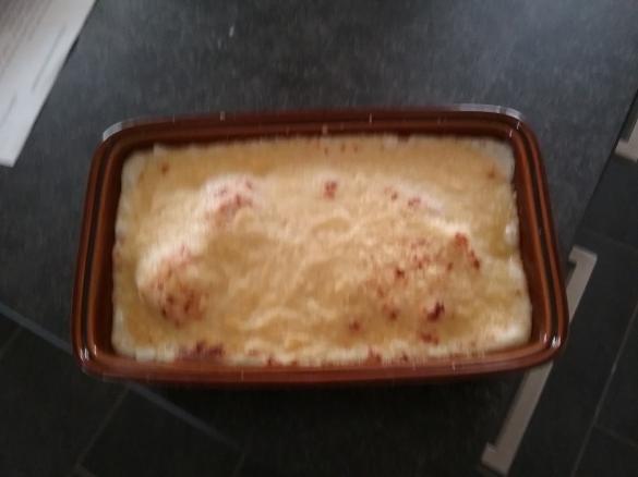 Blumenkohl-Kartoffel-Gratin mit Schinken
