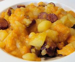 schneller Möhreneintopf mit Mettenden