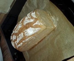 Roggenmischbrot im Backrahmen mit Sauerteig und Hefe