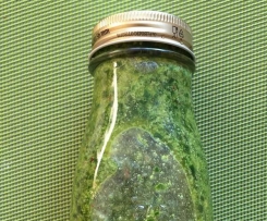 Babyspinatpesto zu Bandnudeln