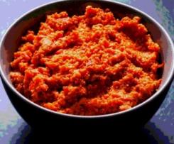 Variation Paprika-Cashew-Brotaufstrich