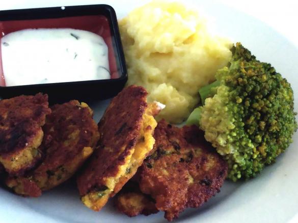 Falafel aus gelben und roten Linsen