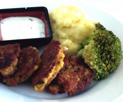 Falafel aus gelben und roten Linsen