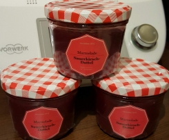 Sauerkirsch-Dattel-Marmelade