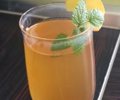 Eistee-Sirup Pfirsich-Zitrone