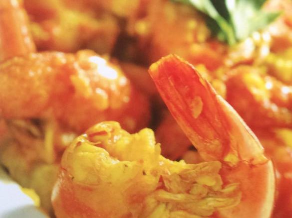 Garnelen-Cari / Cari camarons (Kreolische Küche)