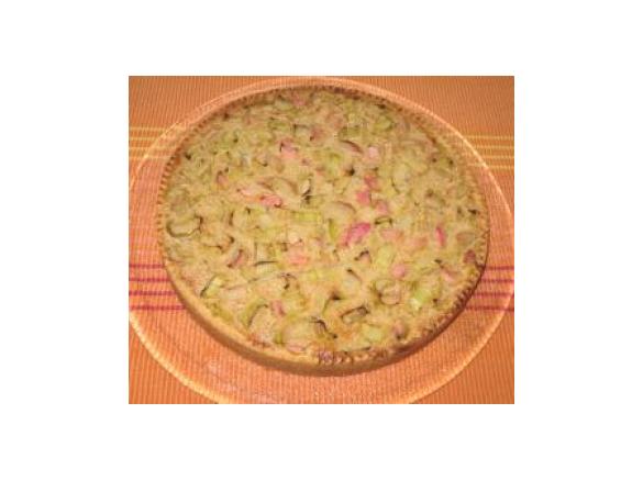 Rhabarberkuchen mit Rahmguß