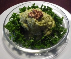 Weisskohlsalat mit Avocadodressing vegan