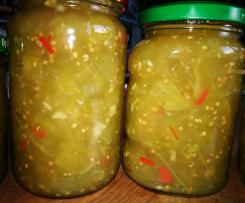 Grüne Tomaten-Relish-süß-sauer