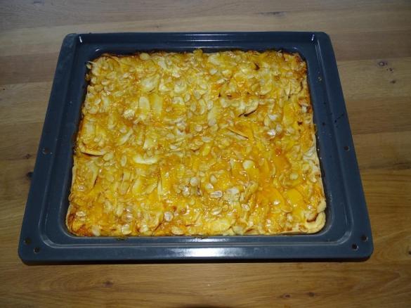 Käsiger Apfelkuchen vom Blech