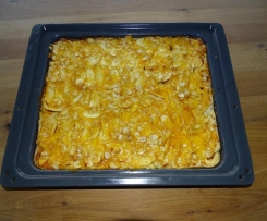 Käsiger Apfelkuchen vom Blech