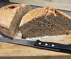 Vollkornbrot aus dem Gußeisentopf nach einem Rezept aus "Sallys Welt"