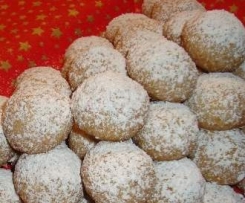 Weihnachts Schneebällchen, Plätzchen, Kekse