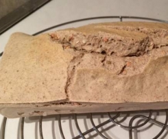 Buchweizenbrot Glutenfrei ohne Ei ohne Hefe vegan lactosefrei