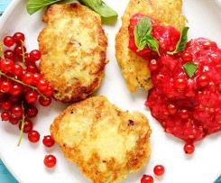 Kichererbsen-Pfannhuchen mit Beeren