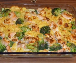 Bandnudeln mit Lachs