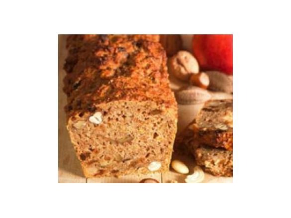 Variation von Apfel-Nuss-Brot