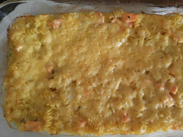 Lachs Auflauf mit Käse