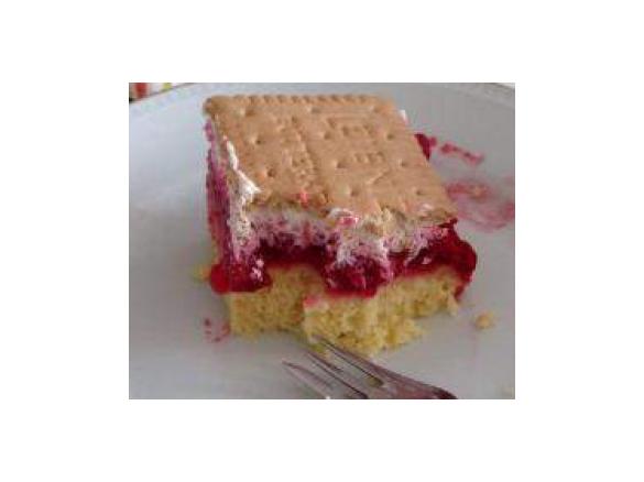 Butterkeks-Himbeer-Kuchen 