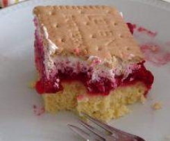 Butterkeks-Himbeer-Kuchen 