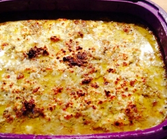 Kartoffel-Hack-Auflauf mit Feta