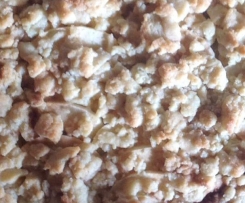 Apfelkuchen mit Marzipanstreusel