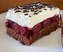 Schwarzwälder Kirschtorte vom Blech (Schwarzwälder Kirsch-Schnitten)