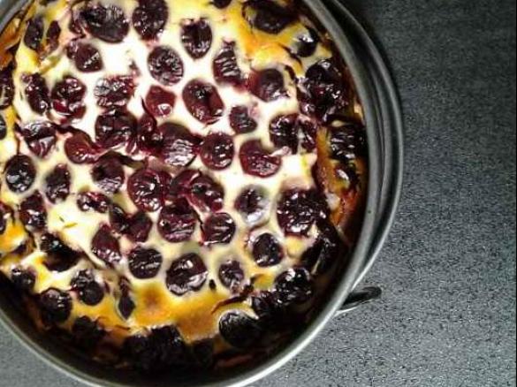 Kirschkäsekuchen ohne Boden