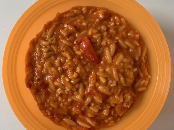 Reisnudeln Kritharaki Risoni - Tomate Mozzarella | vegetarisch | schnell und einfach