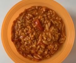 Reisnudeln Kritharaki Risoni - Tomate Mozzarella | vegetarisch | schnell und einfach